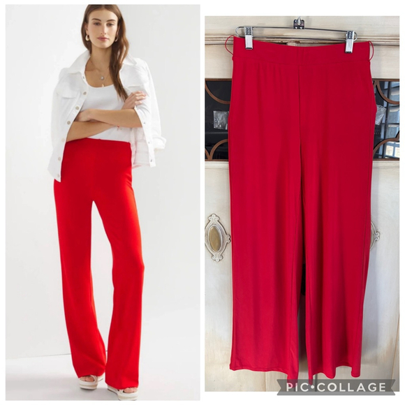 White House Black Market Pants - NWT WHBM The Wide Leg Pull on Pant in Notorious | Sz XS Reg